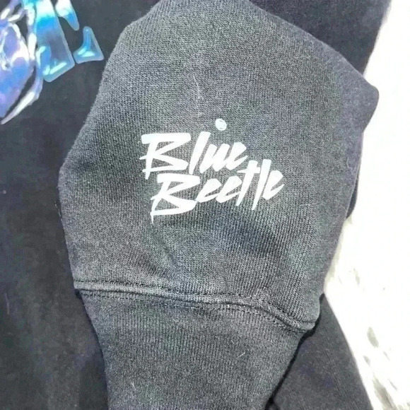 MENACE X BLUE BEETLE 🪲 COLLAB DC COMICS HOODIE SZ MEDIUM M - Picture 8 of 9